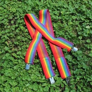 VINTAGE RAINBOW SUSPENDERS